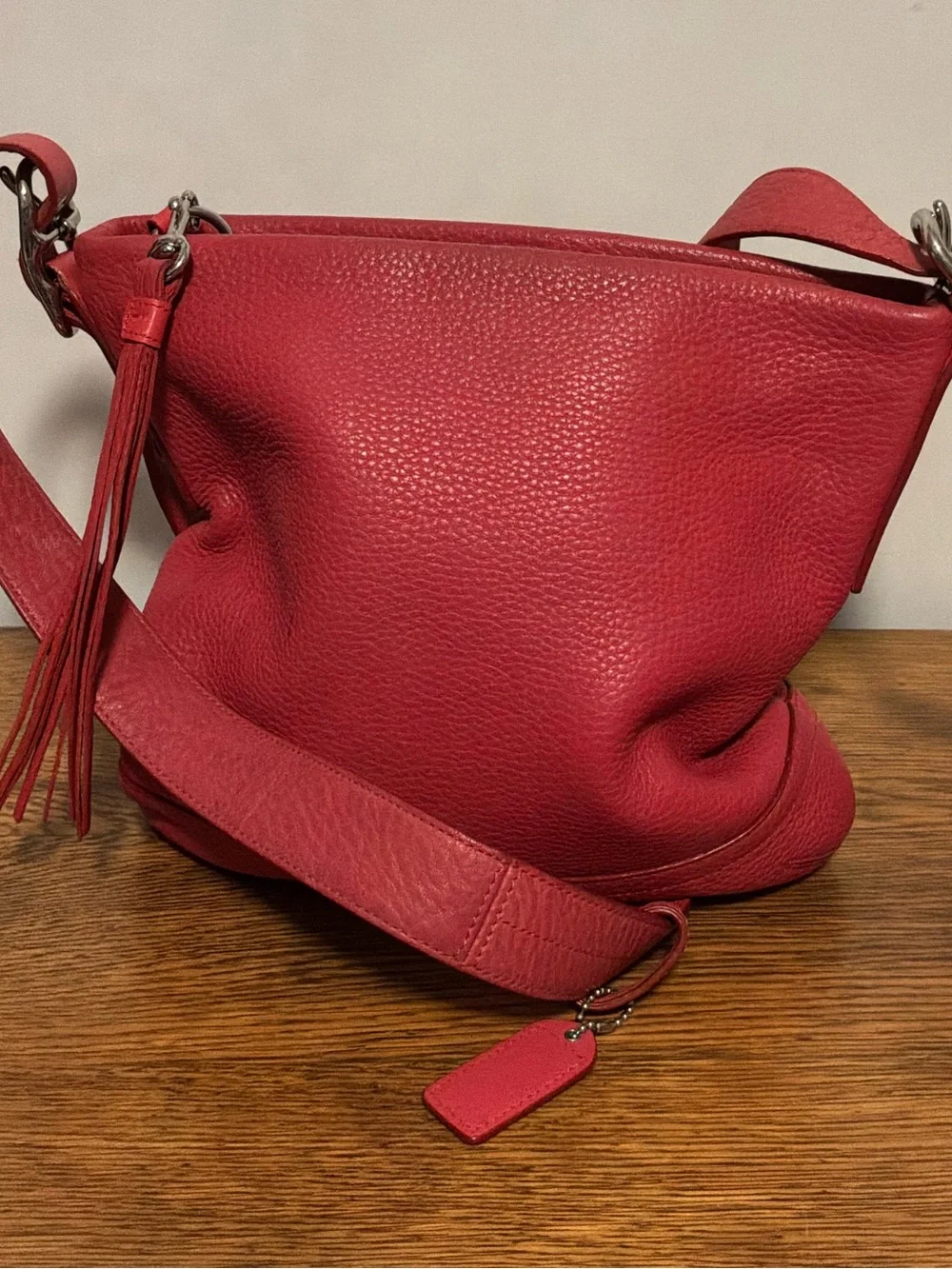 Coach Legacy Pebbled Leather Shoulder Bag